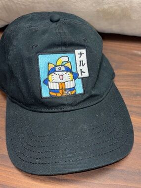 Black Cat Anime Embroidered Baseball Cap - Naruto Style